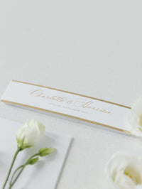Luxury White & Gold Laser Cut Lace Pocketfold Wedding Invitation Suite with 3 Tier: Guest Info & Travel & RSVP Card