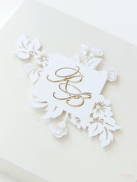 Invitaciones de boda VILLA BALBIANO, LAGO COMO| Caja a medida de alta costura | Comisión personalizada G&P