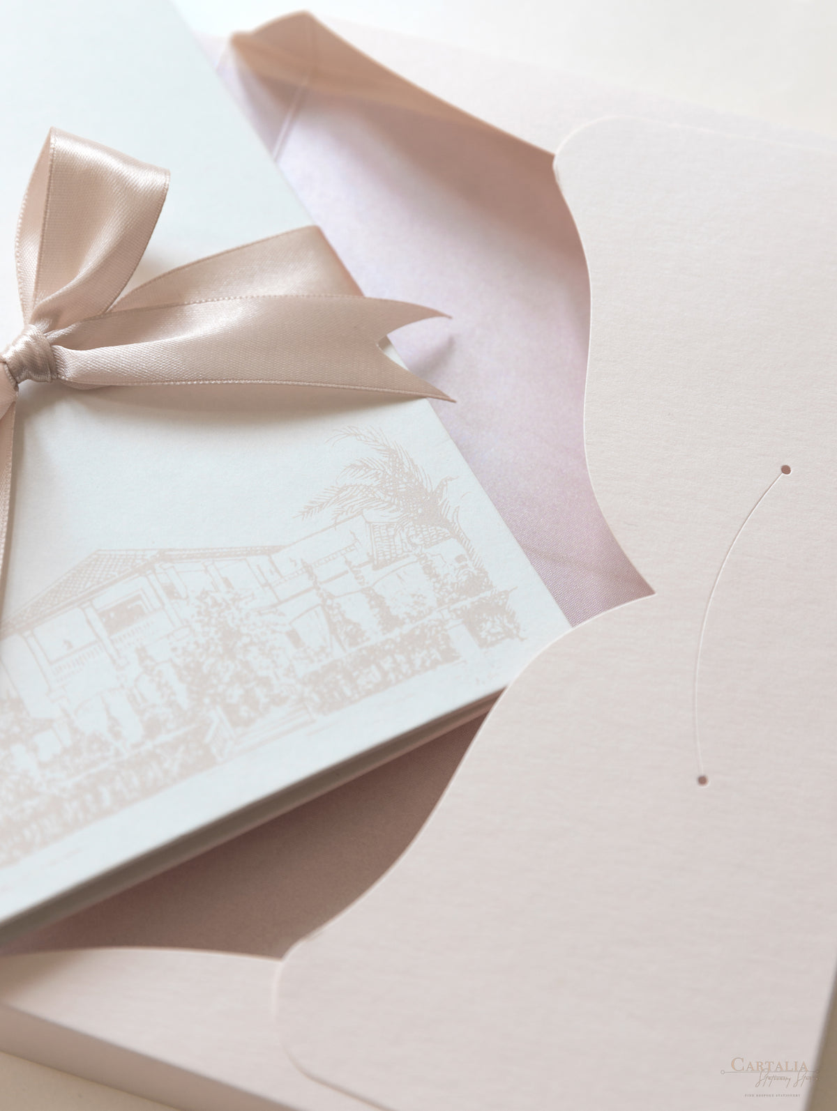 Libro Tasca di lusso fatta a mano in stile scatolato degli inviti La Casa Toscana | Commissione su misura H&R