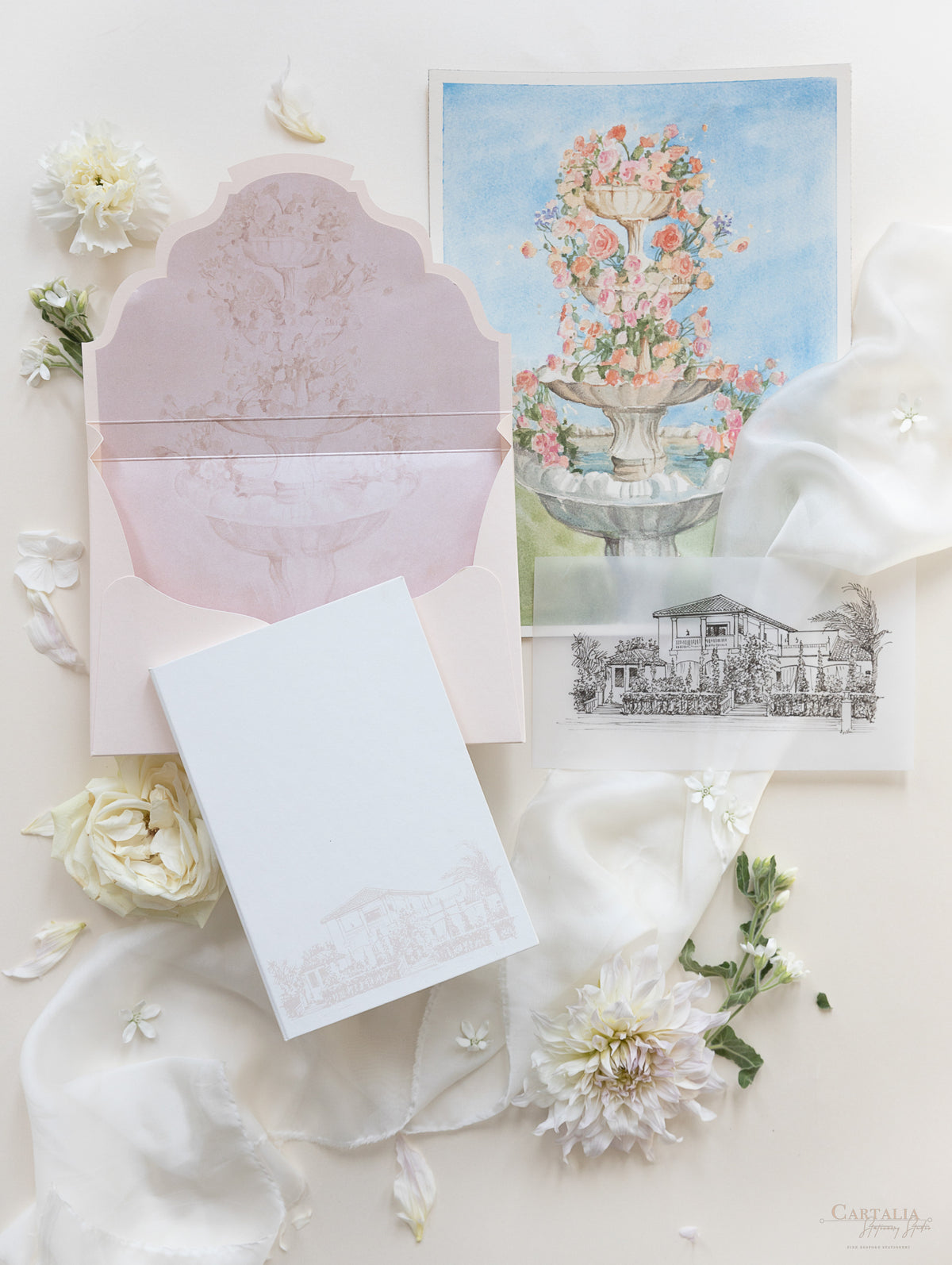 Libro Tasca di lusso fatta a mano in stile scatolato degli inviti La Casa Toscana | Commissione su misura H&R