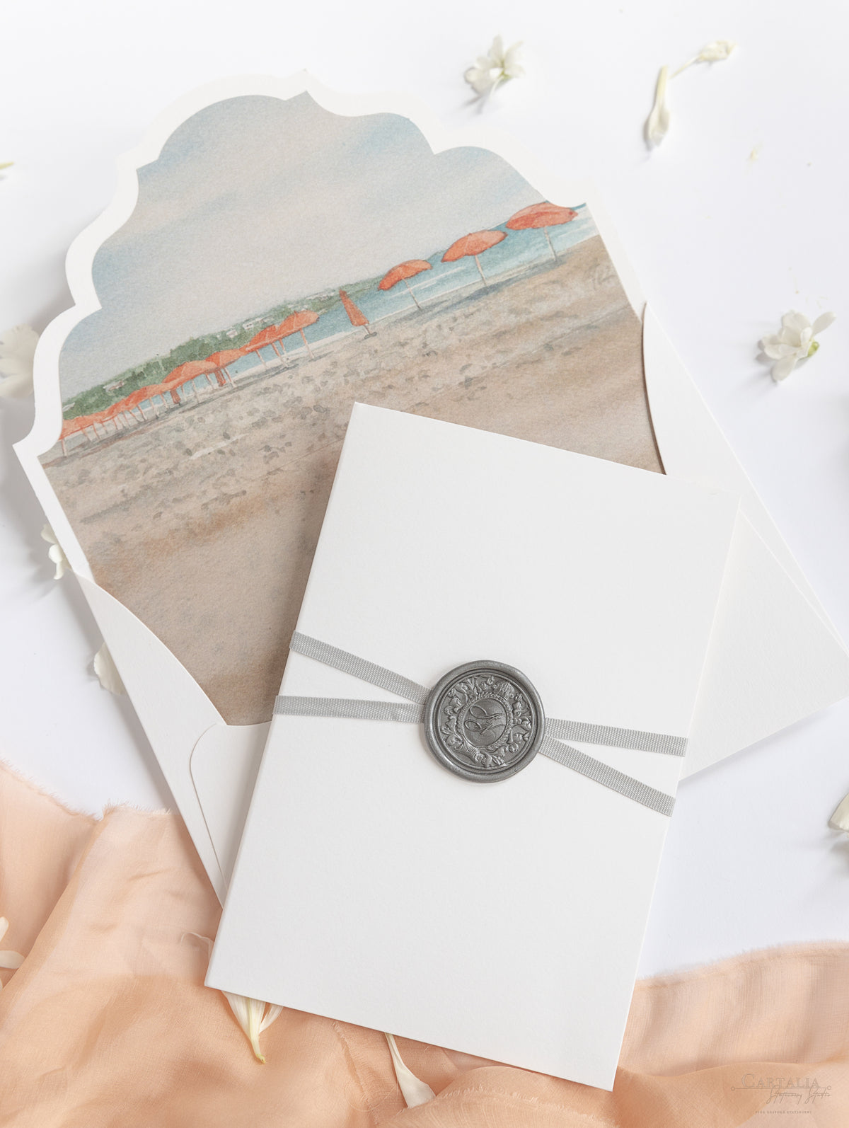 Inviti per hotel sulla spiaggia Sea Crest | Commissione su misura A&N