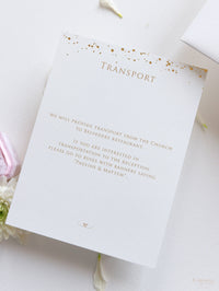 Luxury Royal Gold Foil Confetti Dotted Blush Pink Pocket fold Wedding Invitation Suite