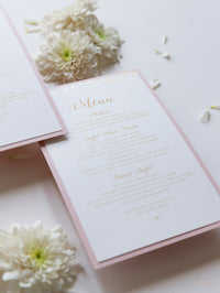 Luxury Royal Gold Foil Confetti Dotted Menu