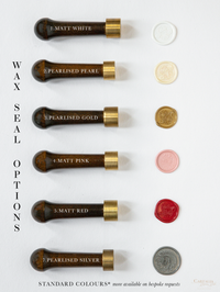 Add-On: Custom Wax Seal in Any font / Motif with Wax Seal Stamp