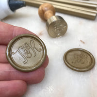 Add-On : Custom Wax Seal in Any font / Motif with Wax Seal Stamp