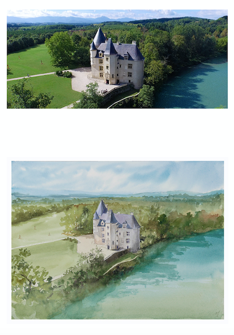 Add-on: Bespoke Artist Commission: Wedding Venue Watercolor Illustration