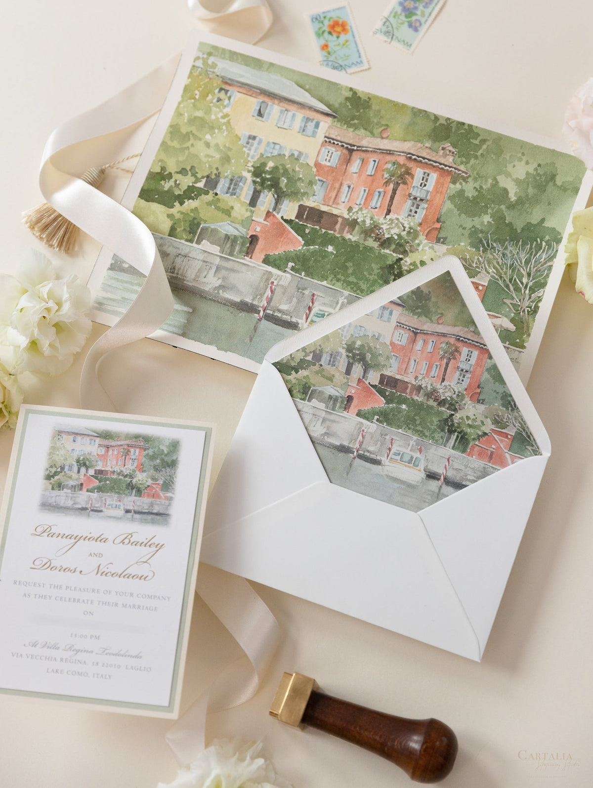 Add-on: Bespoke Artist Commission: Wedding Venue Watercolor Illustration