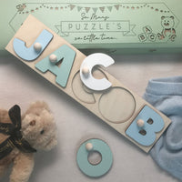 Puzzle unici con nomi per bambini | Giocattoli in legno | Forma delle lettere