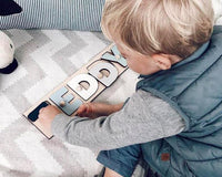 Puzzles Nom en bois personnalisé | Décoration de pépinière | Apprentissage précoce