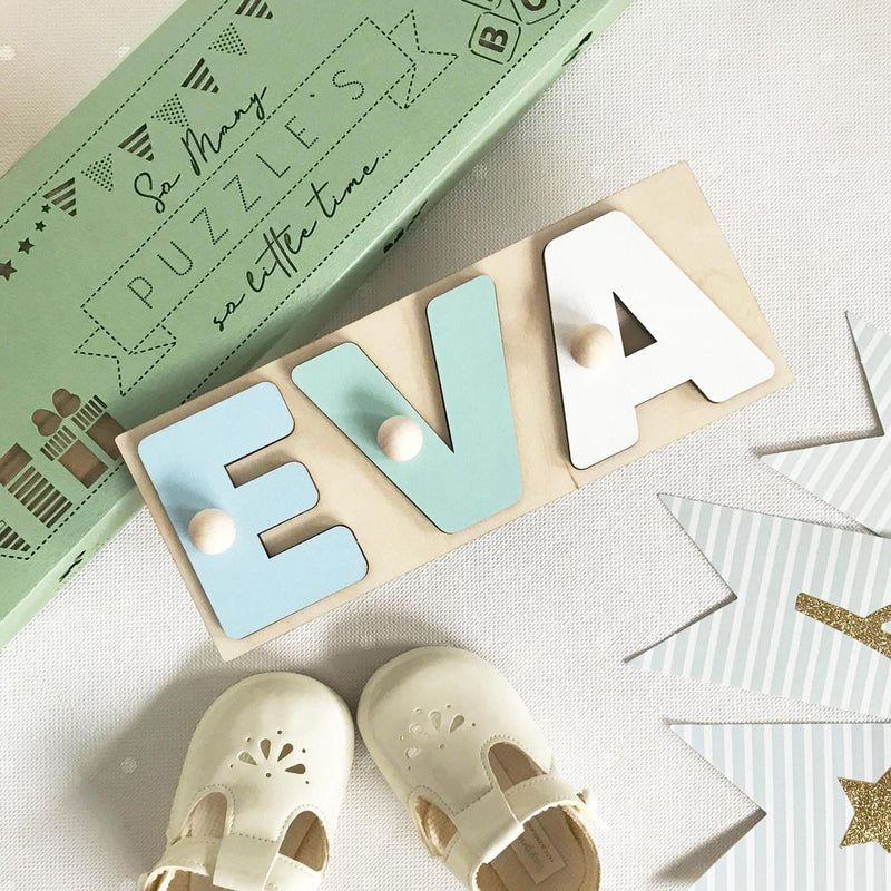 Personalised baby 2025 name puzzle