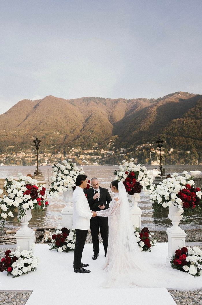 Villa Erba | Classic Elegance in White with touch of Reds