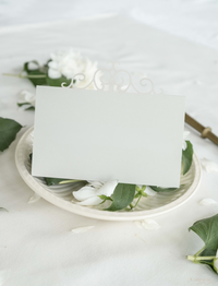 Ornamental Laser Cut Place Card