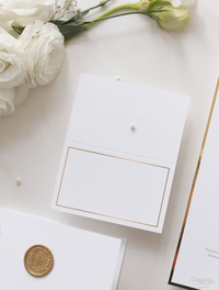 Classic Modern Calligraphy Cupids Amore Place Card
