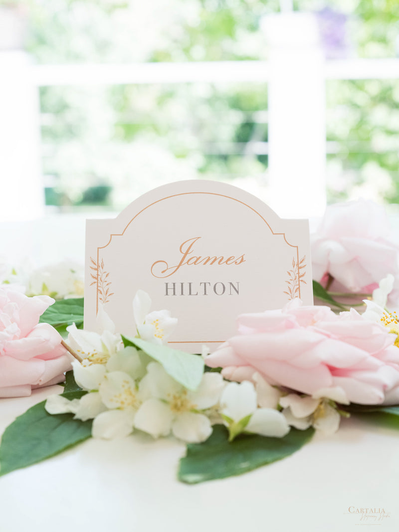 Segnaposto di forma personalizzata | Villa del Balbianello, Matrimonio sul Lago di Como