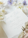 Lake Como Save The Date with Venue Watercolour & Wax Seal | Sample : Villa Pizza