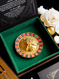 Luxury Boxed Invitation: Gold Foil Casino, Las Vegas Art Deco Wedding Invitation | Bespoke Commission T&A, The Wedding Salons at Wynn Las Vegas