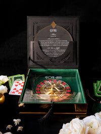 Luxury Boxed Invitation: Gold Foil Casino, Las Vegas Art Deco Wedding Invitation | Bespoke Commission T&A, The Wedding Salons at Wynn Las Vegas