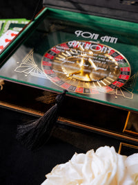 Luxury Boxed Invitation: Gold Foil Casino, Las Vegas Art Deco Wedding Invitation | Bespoke Commission T&A, The Wedding Salons at Wynn Las Vegas