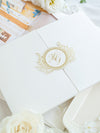 Luxury Wedding Invitation with BESPOKE | Gold Foil Monogram | Watercolor Venue Painting | The Windsor Arms Hotel, Toronto