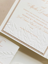 Add-on: Custom Embossing & Debossing | Luxury Wedding Invitation & Stationery Upgrade