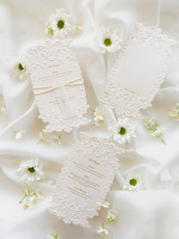 Sculpted Elegance | A Menu with 3D Sculpted Embossing on Cotton Card with Gold Foil