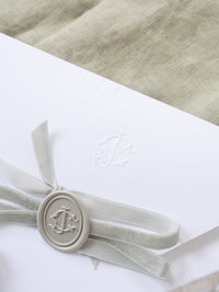 Luxurious Vellum Invitation Suite with Custom Watercolour Design | Bespoke Commission J&C