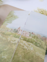 Vellum Watercolour Wedding Invitation | Petersham Hotel | Bespoke Commission R&J