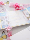Watercolour Santorini, Greece Wedding Invitation Suite | Bespoke Commission A&A