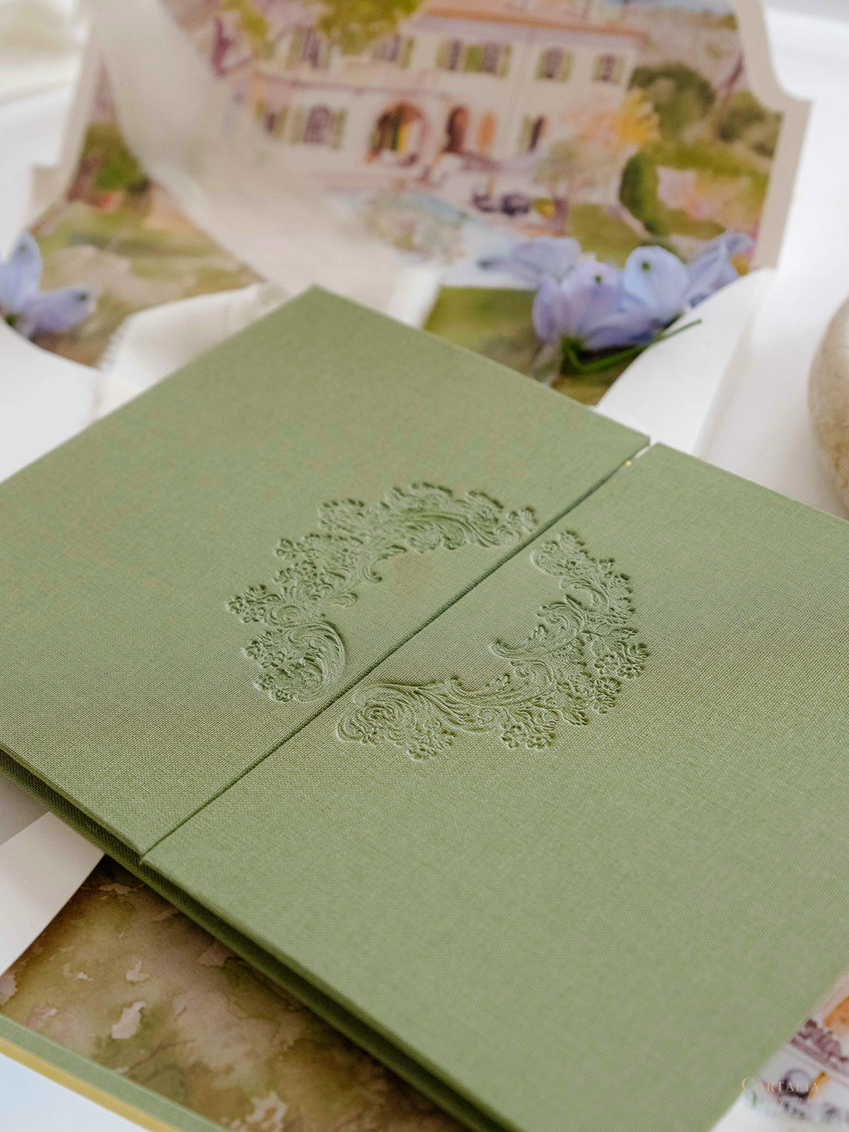 Add-on: Custom Embossing & Debossing | Luxury Wedding Invitation & Stationery Upgrade