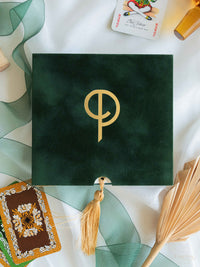Bespoke Las Vegas Watercolour Wedding Thank You Cards with Gold Foil & Velvet Box