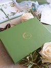 Luxury Wedding Box with Passport in Vegan Leather & Venue | Puglia, Italy| Bespoke C&C
