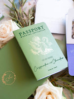 Luxury Wedding Box with Passport in Vegan Leather & Venue | Puglia, Italy| Bespoke C&C