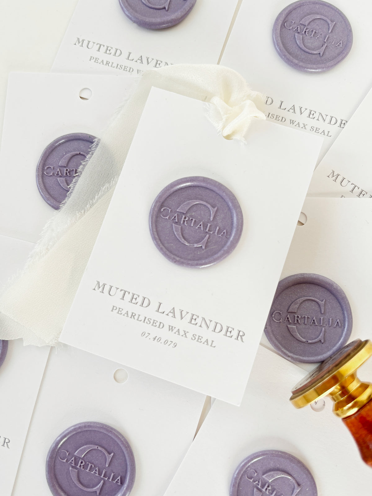 Wax Seal Stamp in Muted Lavender Matt