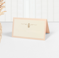 Palm Place Card, Laser Cut Tropical Destination Invitation Collection
