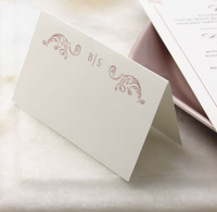 Tarjeta de lugar a juego Regal Rose Gold