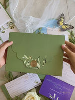Luxury Wedding Box with Passport in Vegan Leather & Venue | Puglia, Italy| Bespoke C&C