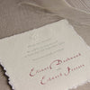 Royal Save the Date Bordo ondulato Vera carta italiana 100% cotone