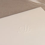 Traditional White Evening Invitation