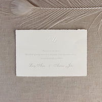 White traditionnel Save the Date / Merci / Réponse Carte