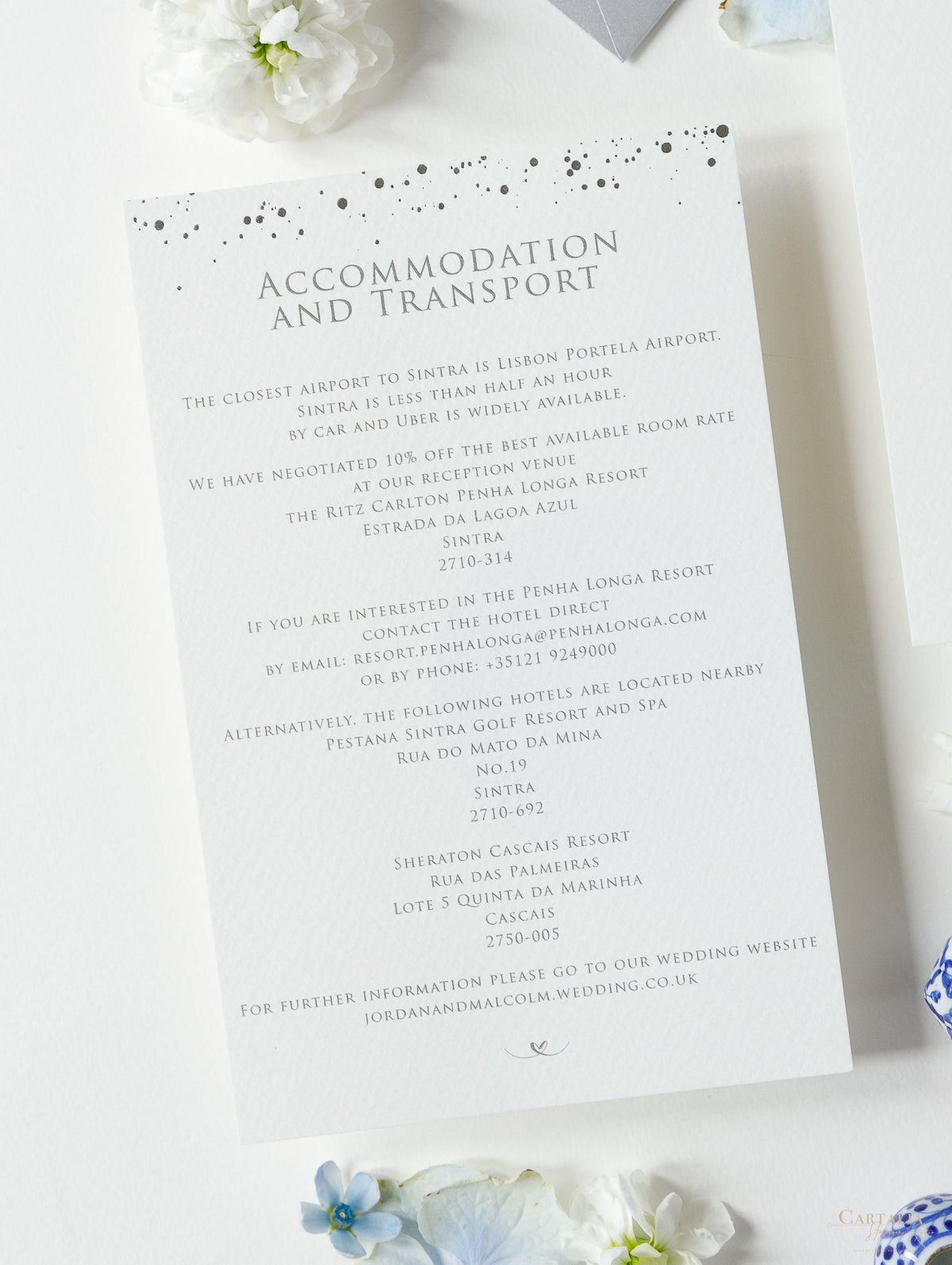 Full en feuille d'argent Confetti en pointillé Invitation de mariage Suite en feuille de feuille, RSVP + enveloppes
