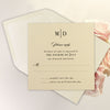 RSVP di lusso metallizzato crema champagne / informazioni extra / tessera soggiorno