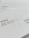 MINIMO | Monogramma di lusso e lamina tipografica da 710 g/m² Salva la data