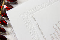 Debossed 710gsm Luxury Letterpress Elegant Day Invitation
