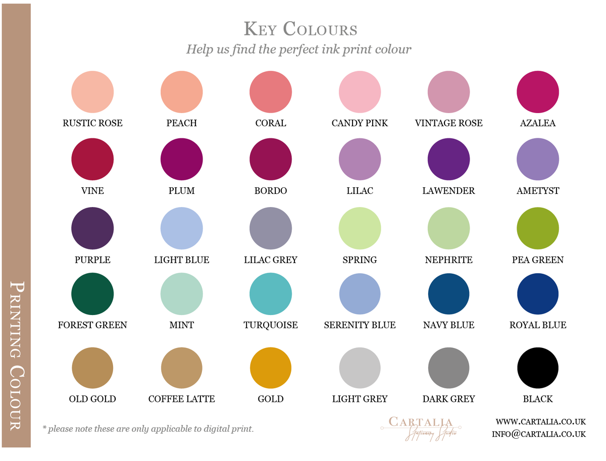 Add-on: Coloured ink / Semi Bespoke Adaption