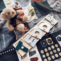 Puzzle unici con nomi per bambini | Giocattoli in legno | Forma delle lettere