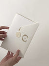 Triple Embossed Monogramed Gold Foil Pocket Wedding Invitation Suite with Wax Seal