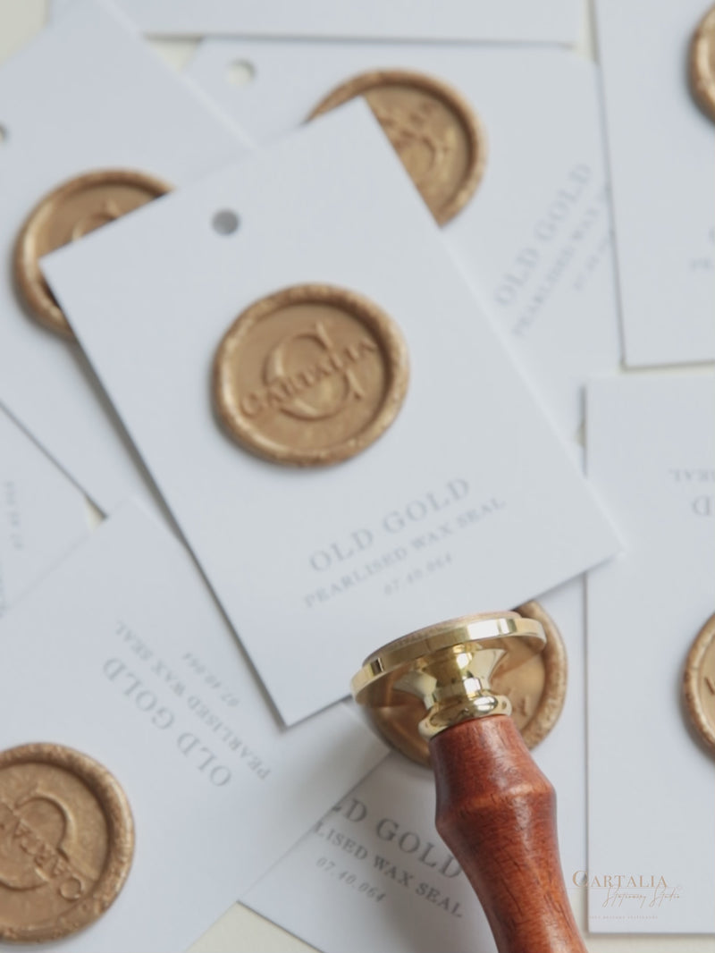 Wax Seal in Old Gold Pearlised – Cartalia