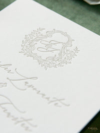 Custom Watercolour Venue Invitation with on Vellum with Wax Seal | SAMPLE