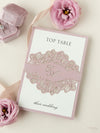 RSVP per matrimonio apribile con taglio laser intricato orchidea / Grazie