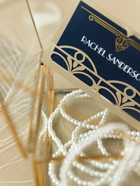 Golden Art Deco Great Gatsby Laser Cut Place Card